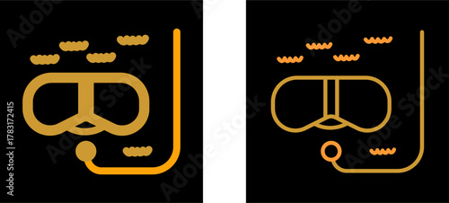 Snorkeling Vector Icon