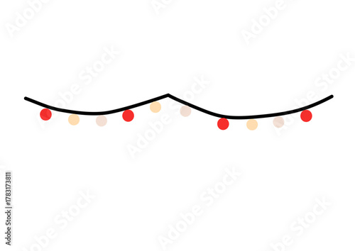 Colorful decoration lamps for the christmas tree