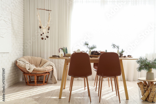 Interior of room with dinin...