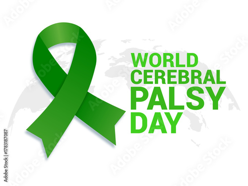 Vector graphic of World Cerebral Palsy Day for World Cerebral Palsy Day celebration.