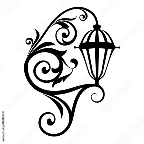 Delicate lantern with floral details — symbol of warmth and evening coziness.