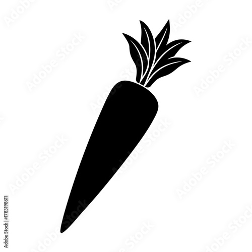 Raw Orange Carrot and Leaf Isolated Background.