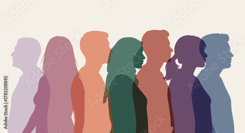 Diverse Silhouettes A Graphic Representation of Community and Inclusion