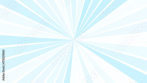 Retro blue and white vector banner wallpaper background with radial stripes. Radiant stripes retro banner background. Retro colorful vector banner backdrop background. Red retro vector banner.