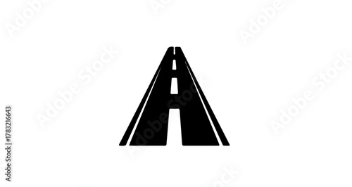 Road Icon Navigate Your Designs with this Versatile Graphic, Perfect for Transportation and Travel Projects