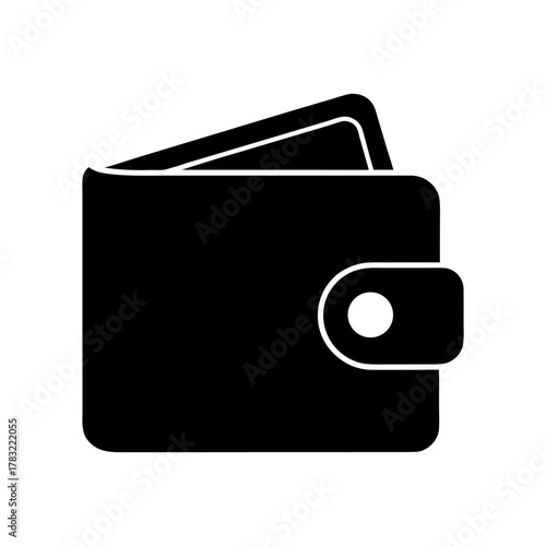 Dark Mode Money Wallet Icon Neon Accent on White.