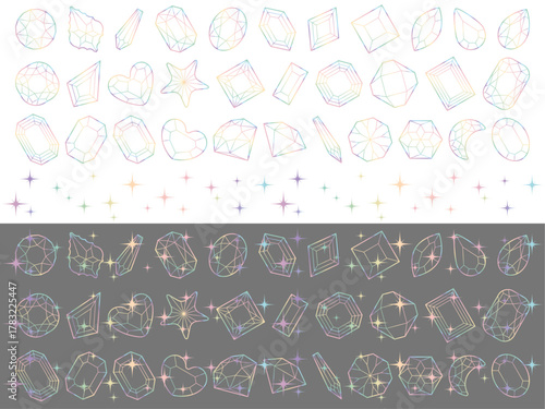 カットガラス、光、20虹淡