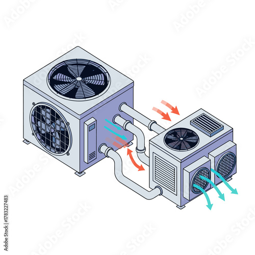 Understanding the operational flow of an HVAC heat pump system for efficient climate control.