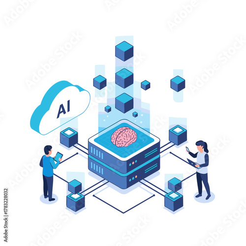 Artificial intelligence data processing and cloud storage solutions for modern business operations.