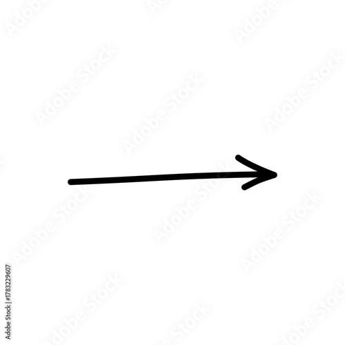Hand-Drawn Arrow Doodle