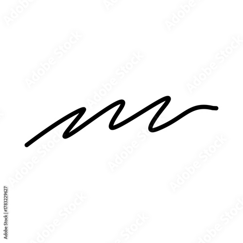 Hand-Drawn Squiggly Line Doodle