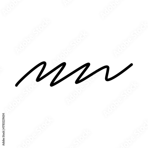 Hand-Drawn Squiggly Line Doodle
