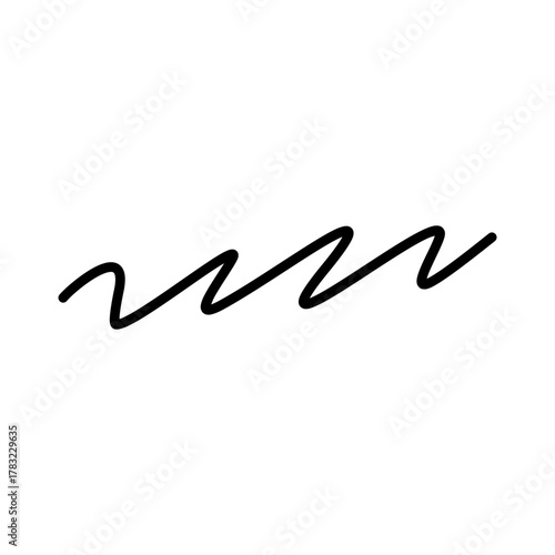 Hand-Drawn Squiggly Line Doodle