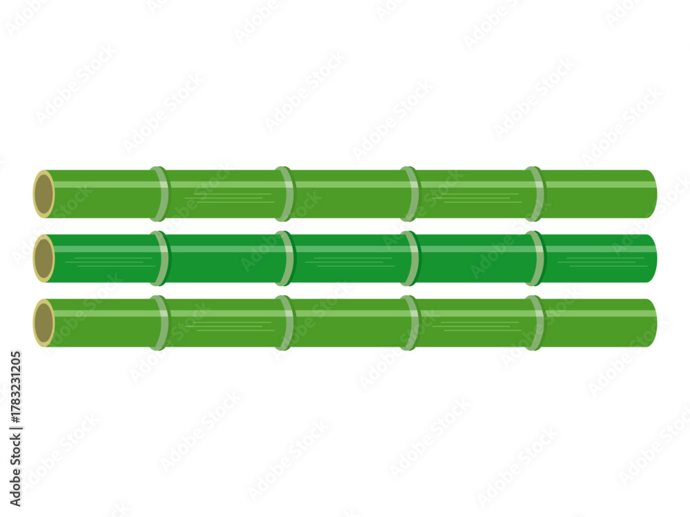 Fototapeta premium 青竹の竹材