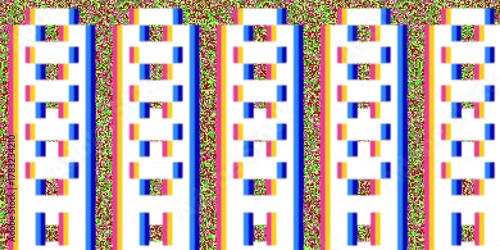 Wallpaper Autostereogram / Stereogram with Repeating Abstract Pattern - 1