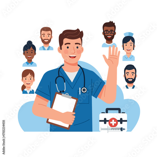 A bright red lifeguard rescue buoy with 'LIFEGUARD' text floating on the shimmering blue water surface of a swimming pool on a sunny day.