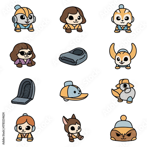 Vector illustration of a soldier in uniform saluting with military gear including a rifle, backpack, radio, and binoculars.