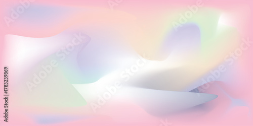 Pastel Abstract Flow in Pink and Blue