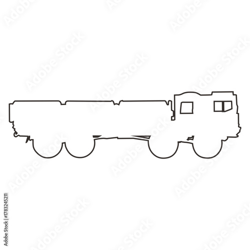 Truck Silhouette Outline