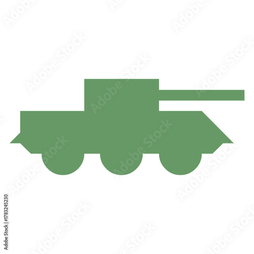 Military vehicle icon