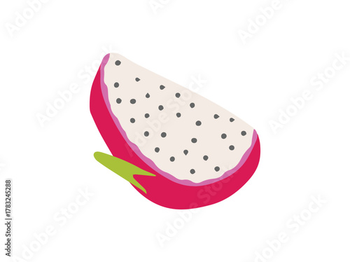 Sliced Ripe Dragon Fruit Pitaya
