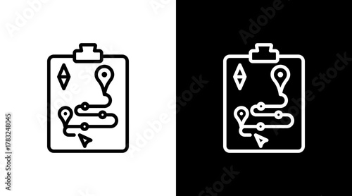 Route Planning With Icon Set Design
