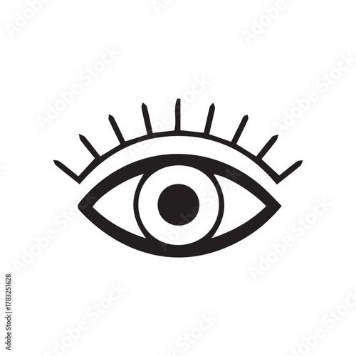 vector illustration of a eye