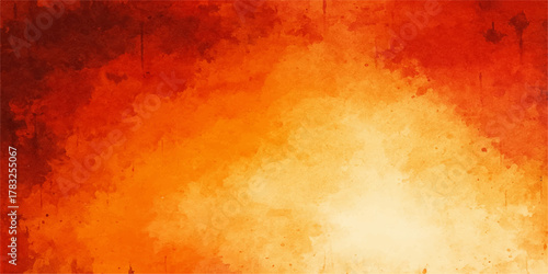  Hot orange flame texture with red and yellow light on a grunge background, showing burning heat and smoke