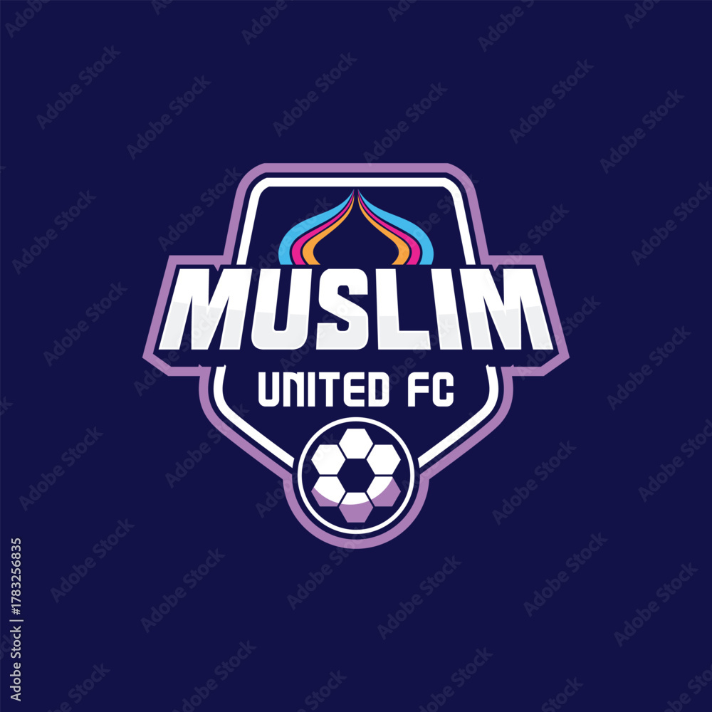 Obraz premium The logo collection for Muslim United FC features a modern and dynamic football club identity.