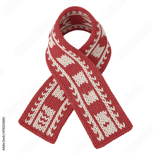 Wallpaper Mural Knitted Winter Scarf Hand Embroidery PNG – Cozy Winter Craft Design. Torontodigital.ca