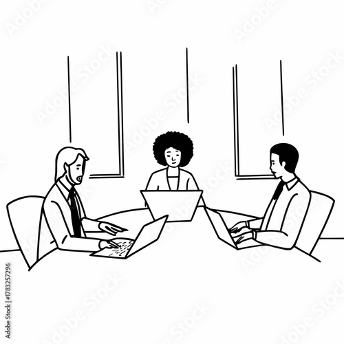 Two professional caucasian with african american businesswoman friends collaboration, working together at office, using laptop, Generally accepted audit standards, Earnings before interest and taxes