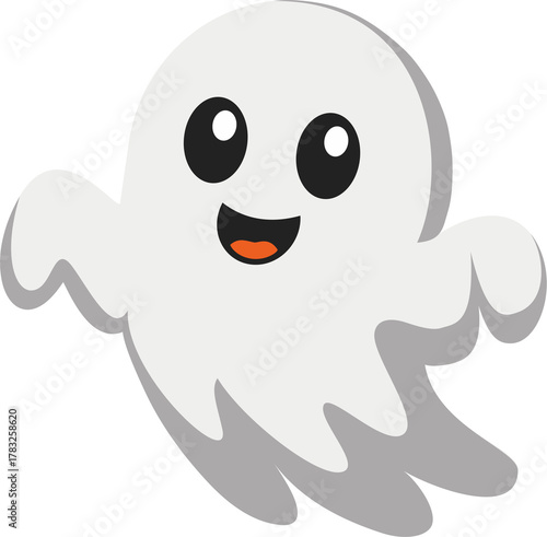 Funny cartoon ghost