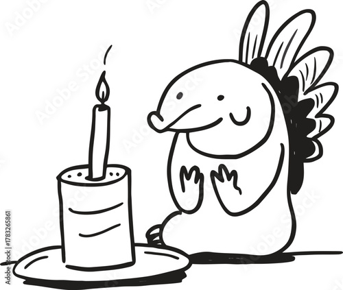 Newly hatched chick standing beside broken eggshell on grass