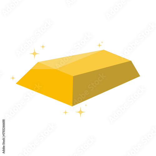 Glossy gold bar with sparkling highlights and rich tones, perfect for luxury branding, finance themes, wealth concepts, premium packaging, and elegant design.