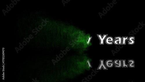 Wide screen 2026 Greeting Animation with Particles & Sparks - New Year Countdown, Fireworks, Festive Celebration, Sparkling Wishes, Happy New Year 2026, Countdown to 2026, Holiday Party Video 4K.