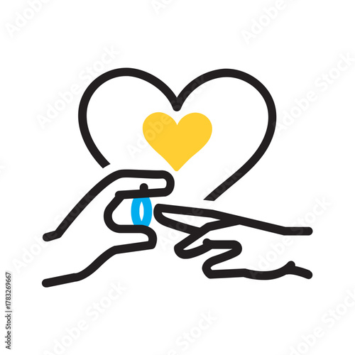 Vector multi color icon for Proposal