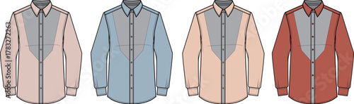 Set of Four Moccasin Shoes in Different Pastel Colors - Stylish Casual Footwear