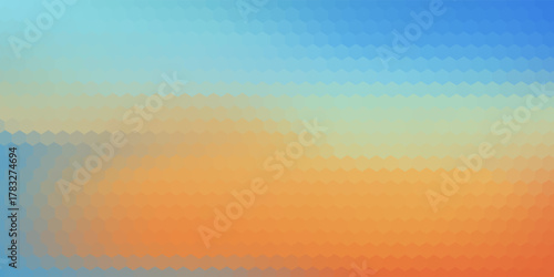 Abstract pastel gradient sky colors. Blurry blue and orange gradient colors. Soft pastel rainbow colors. Sunset or sunrise atmosphere background.