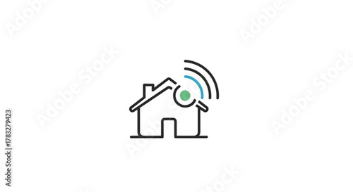 Find your smart home wifi connection signal strength locator app wireless home network search icon vector