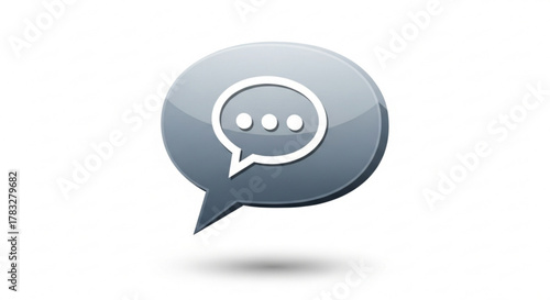 Chat bubble icon vector for message communication and speech illustration graphic design element symbol sign