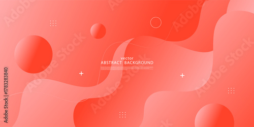 Abstract soft orange gradient background. Simple geometric banner design. Elegant square background pattern. Vector eps10