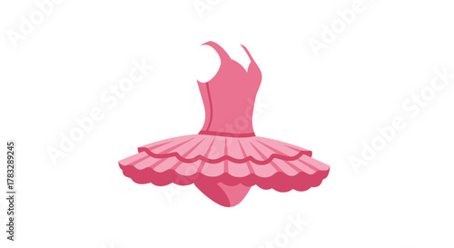 Pink Ballet Tutu Dress for Dance Performance.