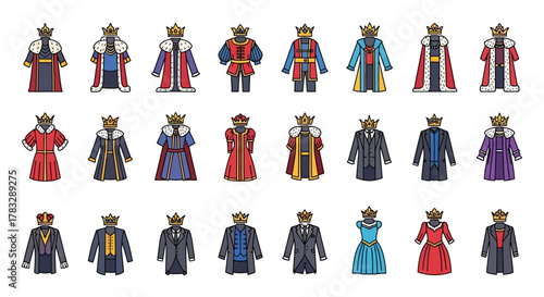 Royal Robes Collection Diverse Designs and Colors.