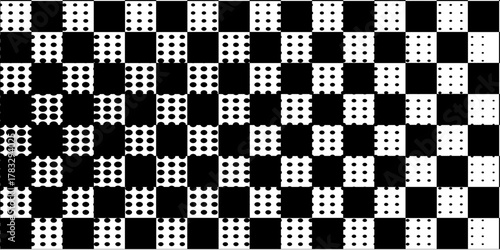 Symbol Map of the State Tennessee (United States of America) showing the state with a pattern of black squares like a chessboard