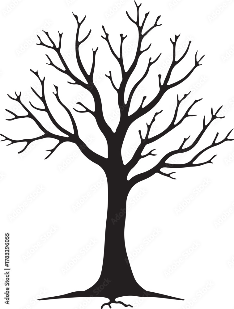 Fototapeta premium Black Tree Silhouette Bundle