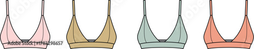 Delicate Bra Designs in Pastel Shades for Fashion and Apparel Inspiration