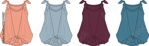 Variety of Fashionable Summer Tops Styles, Colors, and Design Options for Women's Apparel