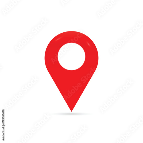 map red color vector design