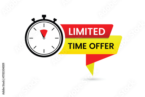 limited time offer red and yellow color