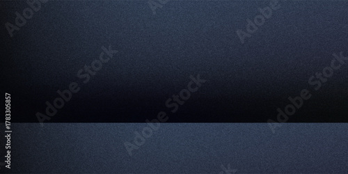 Black dark gray blue abstract elegant background. Drapery. Curtain. Fabric material. Soft folds. Wave stripe line. Gradient. Empty space. Design. Template.